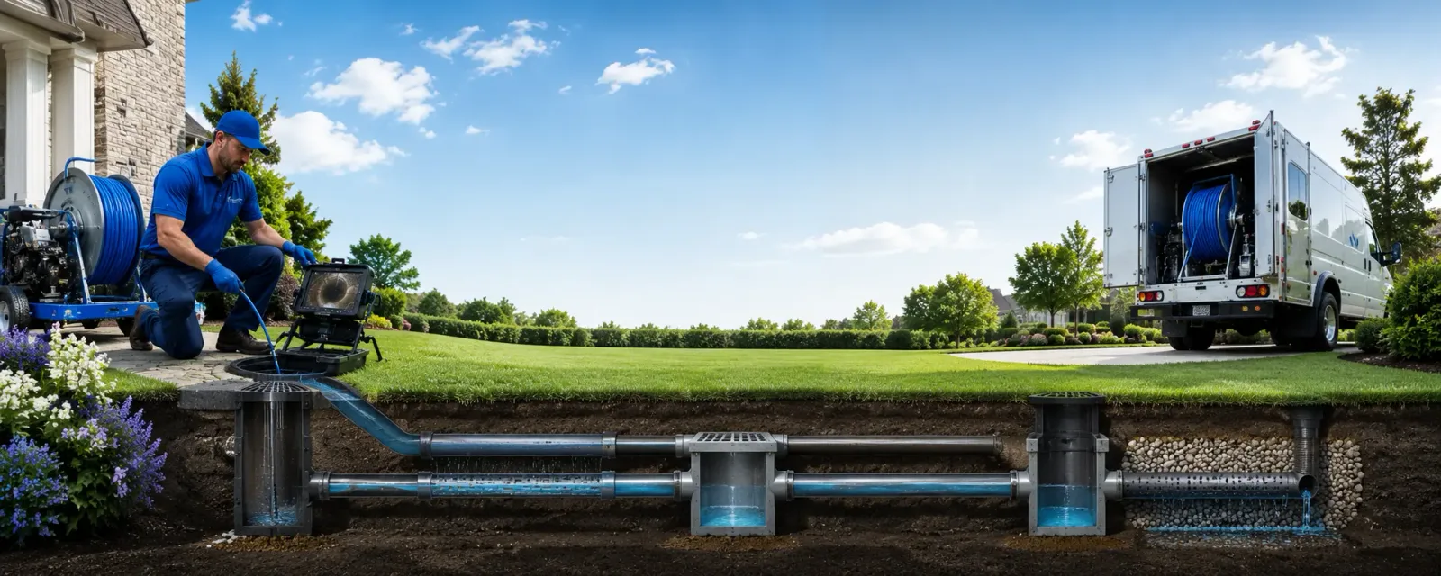 Outdoor drain cleaning information for Voca, TX